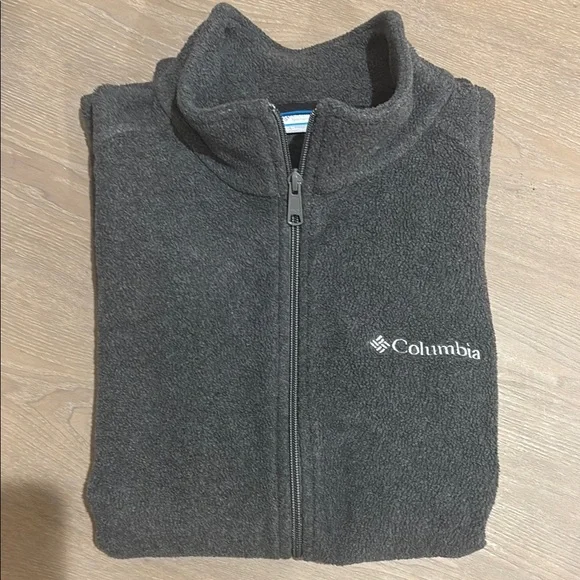 Columbia Charcoal Gray Men’s Fleece Vest - Size Large - Picture 4 of 7